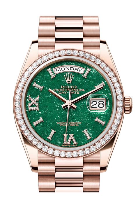 rolex green aventurine dial|rolex diamond dial.